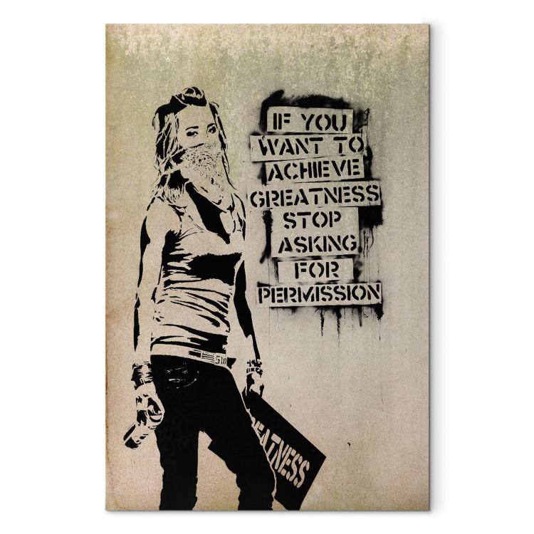 Canvas Graffiti Slogan by Banksy 72577 additionalImage 7