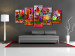 Canvas Art Print Colourful Small Town  91377 additionalThumb 3