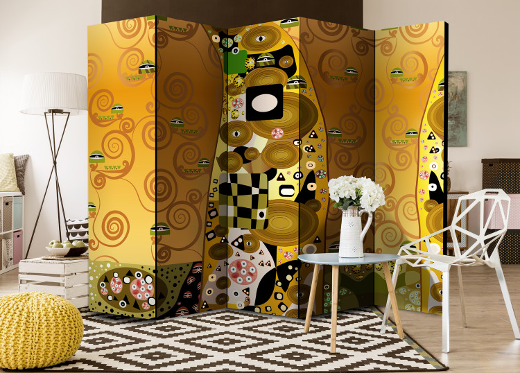 Room Divider Screen Artistic Geometry II - abstraction of figures in the style of Gustav Klimt 95377 additionalImage 4