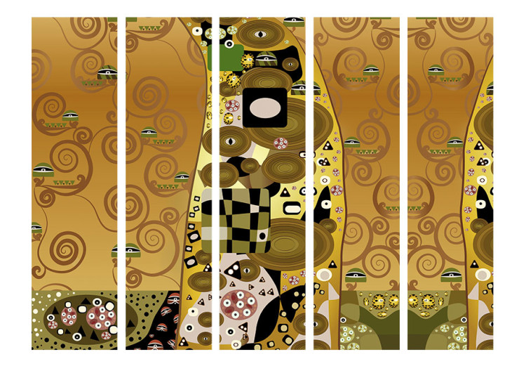 Room Divider Screen Artistic Geometry II - abstraction of figures in the style of Gustav Klimt 95377 additionalImage 3