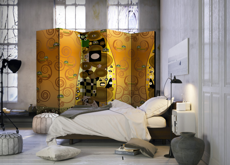 Room Divider Screen Artistic Geometry II - abstraction of figures in the style of Gustav Klimt 95377 additionalImage 2