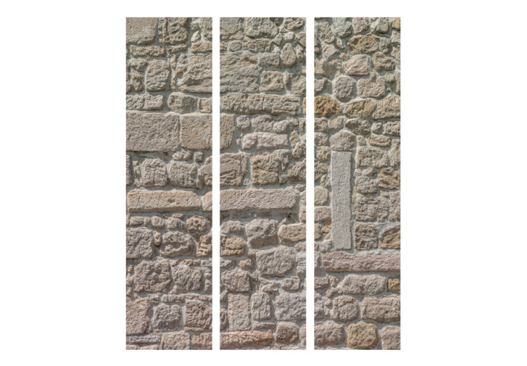 Room Divider Stone Temple - beige texture of urban wall architecture 95477 additionalImage 3