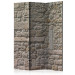 Room Divider Stone Temple - beige texture of urban wall architecture 95477