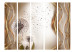 Folding Screen Fleeting Moments II - dandelion flowers on a background of undulating ornaments 95677 additionalThumb 3