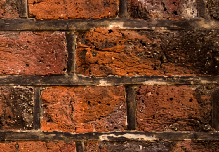 Wall Mural Industrial background - solid background in red old brick pattern 97377 additionalImage 3