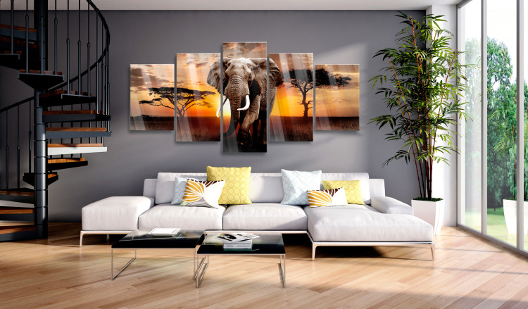 Acrylic print Elephant Migration [Glass] 106187 additionalImage 3