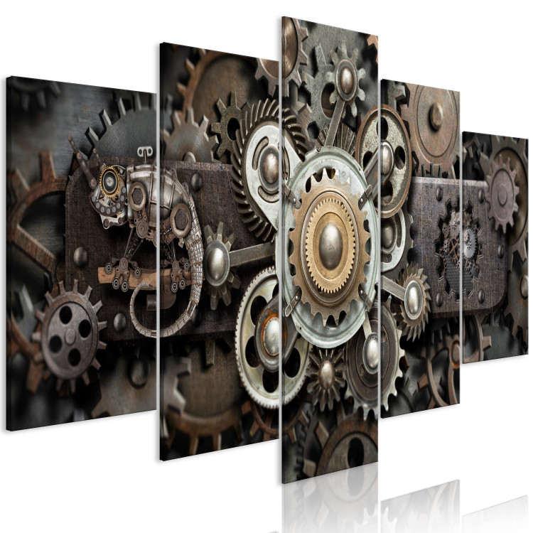 Canvas Print Old Mechanism (5 Parts) Wide 108487 additionalImage 2