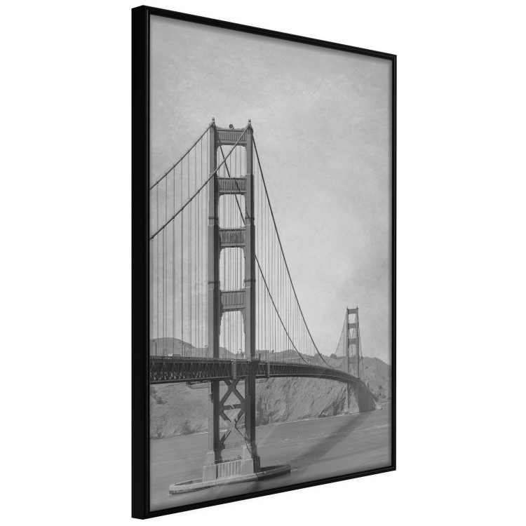 Poster Long Bridge - black and white architectural landscape with sea and sky in the background 116487 additionalImage 10