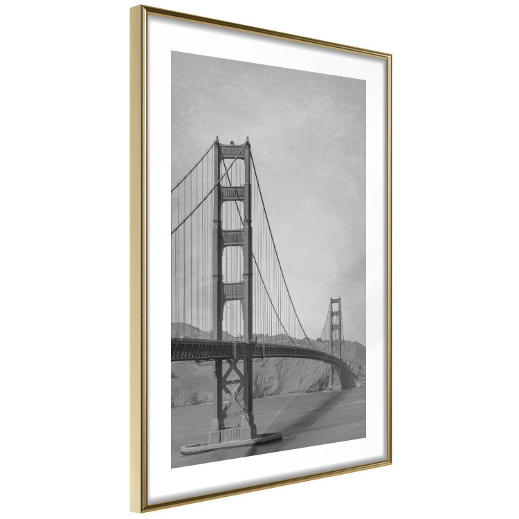 Poster Long Bridge - black and white architectural landscape with sea and sky in the background 116487 additionalImage 8