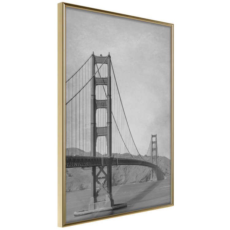 Poster Long Bridge - black and white architectural landscape with sea and sky in the background 116487 additionalImage 14