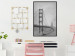 Poster Long Bridge - black and white architectural landscape with sea and sky in the background 116487 additionalThumb 3