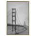 Poster Long Bridge - black and white architectural landscape with sea and sky in the background 116487 additionalThumb 26