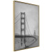 Poster Long Bridge - black and white architectural landscape with sea and sky in the background 116487 additionalThumb 14