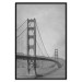 Poster Long Bridge - black and white architectural landscape with sea and sky in the background 116487 additionalThumb 27