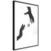 Wall Poster Inseparable Love - black and white simple composition with hands and heart 116787 additionalThumb 11