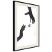 Wall Poster Inseparable Love - black and white simple composition with hands and heart 116787 additionalThumb 3
