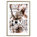 Poster Living Home - autumn composition with a white inscription and flowers in the background 118287 additionalThumb 13