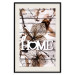 Poster Living Home - autumn composition with a white inscription and flowers in the background 118287 additionalThumb 18