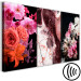 Canvas Colorful elegance - lush flowers and vegetation combined with marble 118387 additionalThumb 6