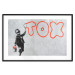 Wall Poster Toxic - industrial graffiti in Banksy style with a boy and a sign 118787 additionalThumb 15