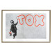 Wall Poster Toxic - industrial graffiti in Banksy style with a boy and a sign 118787 additionalThumb 14