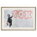 Wall Poster Toxic - industrial graffiti in Banksy style with a boy and a sign 118787 additionalThumb 19