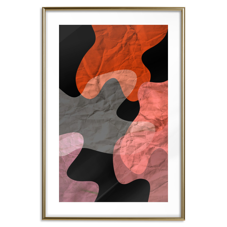 Wall Poster Protective Colors - abstract patterns on a crumpled sheet texture 122287 additionalImage 14