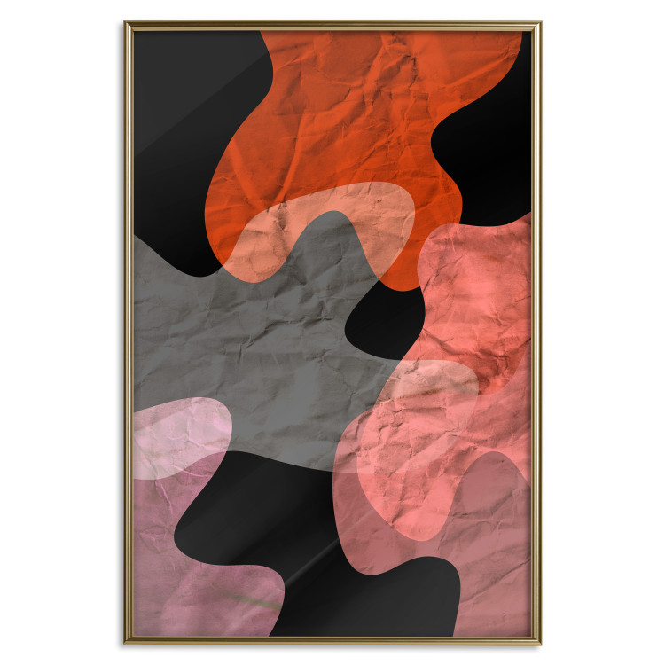 Wall Poster Protective Colors - abstract patterns on a crumpled sheet texture 122287 additionalImage 16