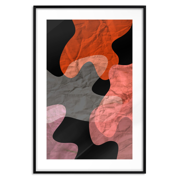 Wall Poster Protective Colors - abstract patterns on a crumpled sheet texture 122287 additionalImage 15
