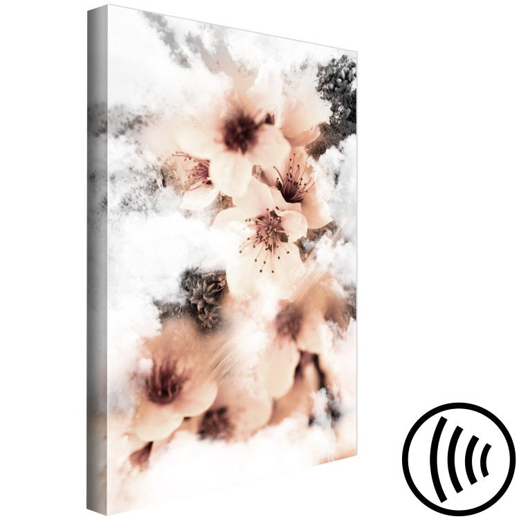 Canvas Print Clouds of Flowers (1-part) - Nature in White Sky Clouds 122787 additionalImage 6