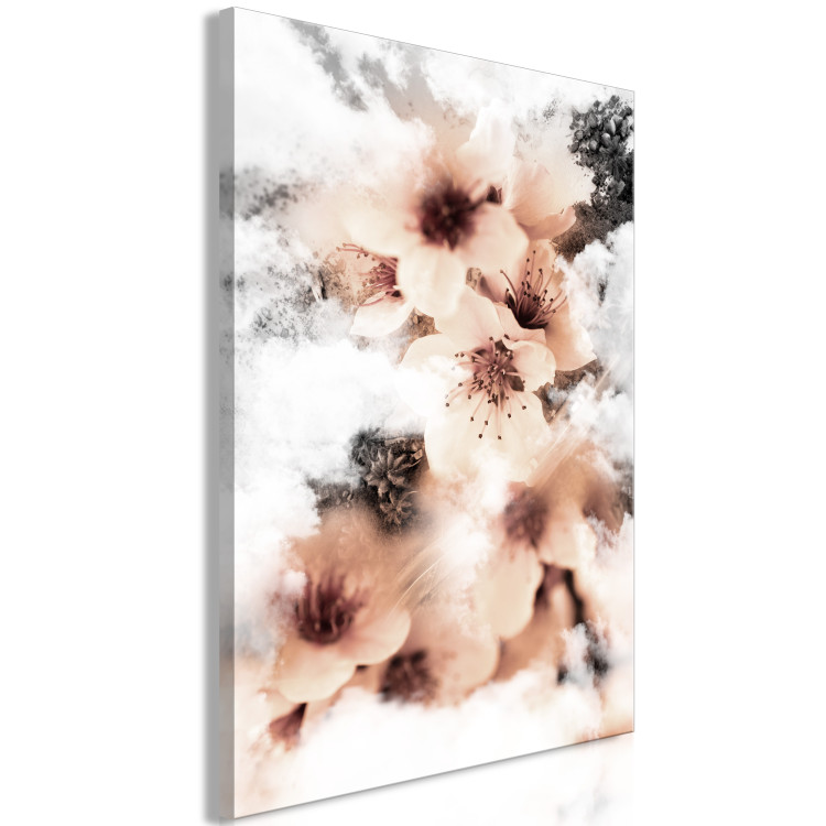 Canvas Print Clouds of Flowers (1-part) - Nature in White Sky Clouds 122787 additionalImage 2