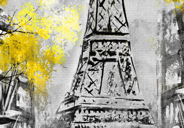 Canvas Print Paris Rendez-Vous (1 Part) Vertical Yellow 123087 additionalImage 5