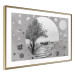 Poster Hierapolis - black and white landscape of trees in circular frame 123987 additionalThumb 6
