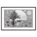 Poster Hierapolis - black and white landscape of trees in circular frame 123987 additionalThumb 15