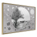 Poster Hierapolis - black and white landscape of trees in circular frame 123987 additionalThumb 12