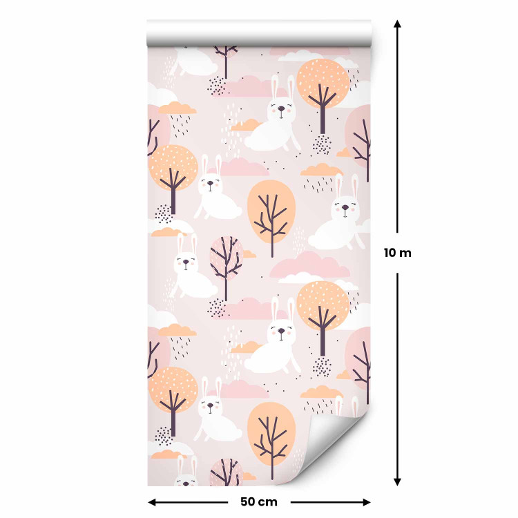 Modern Wallpaper Rabbit and Trees 127187 additionalImage 2