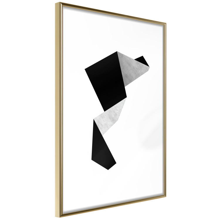 Poster Module - black and white abstract geometric figure on a light background 127387 additionalImage 9