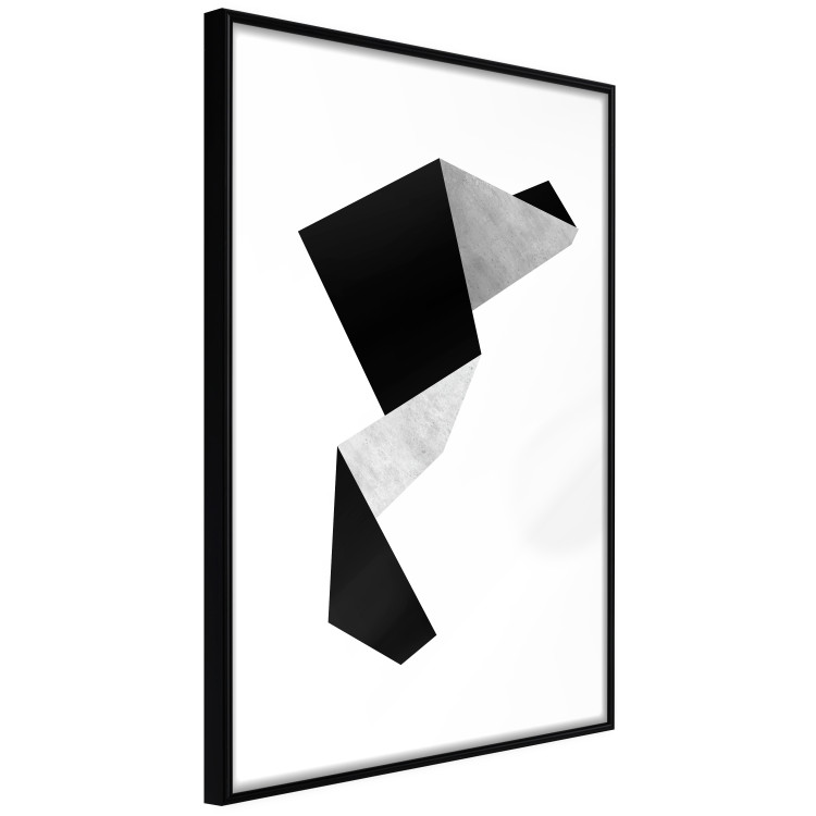 Poster Module - black and white abstract geometric figure on a light background 127387 additionalImage 11