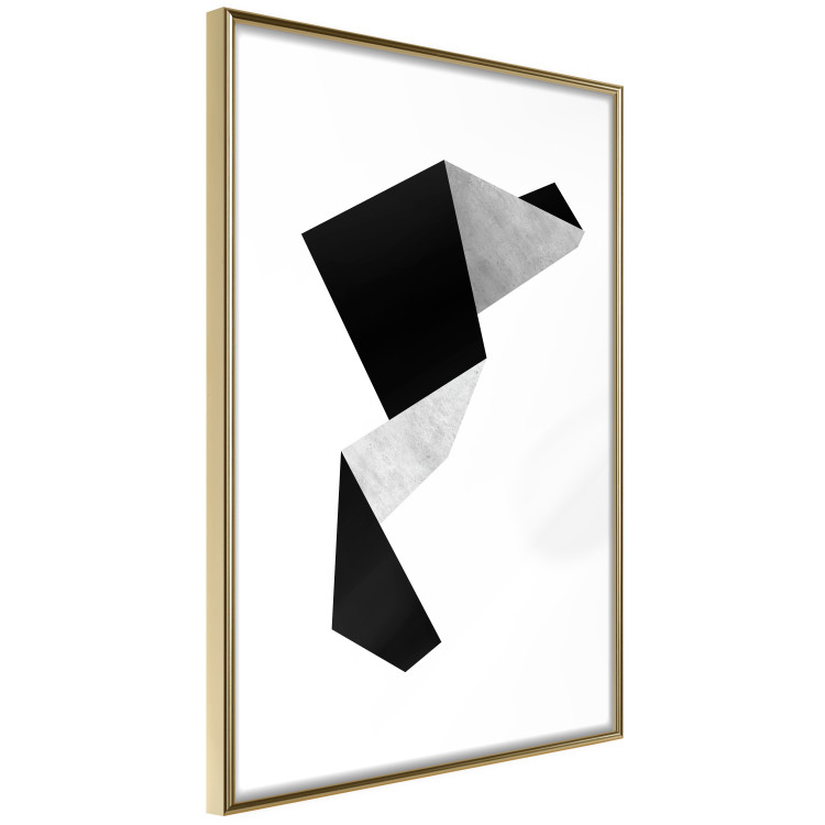Poster Module - black and white abstract geometric figure on a light background 127387 additionalImage 14