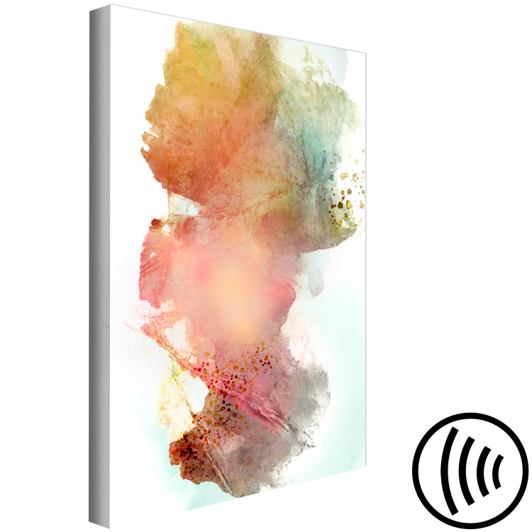 Canvas Print Colorful Wind (1-part) vertical - watercolor in the style of spilled paint 127587 additionalImage 6