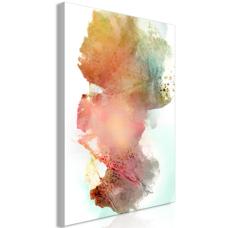 Canvas Print Colorful Wind (1-part) vertical - watercolor in the style of spilled paint 127587 additionalImage 2