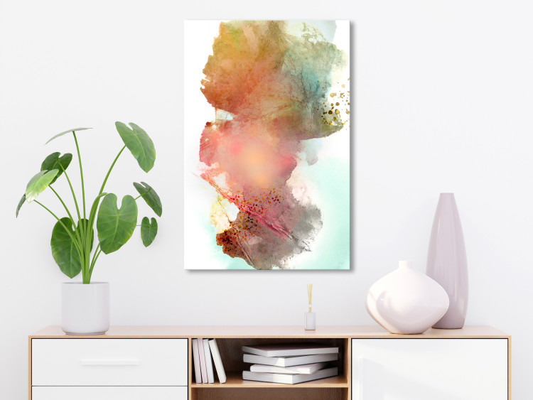 Canvas Print Colorful Wind (1-part) vertical - watercolor in the style of spilled paint 127587 additionalImage 3