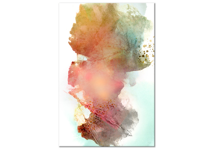 Canvas Print Colorful Wind (1-part) vertical - watercolor in the style of spilled paint 127587