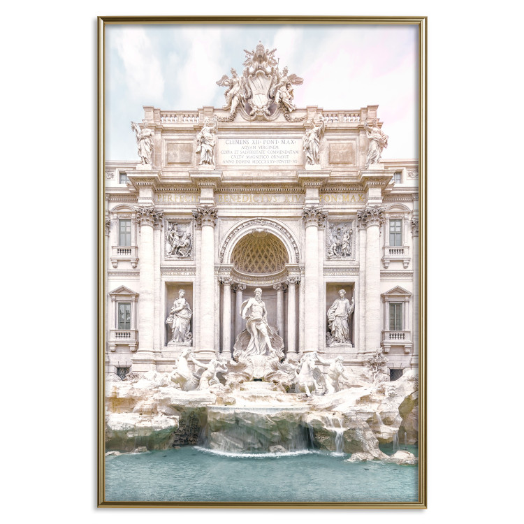 Poster Trevi Fountain - bright composition with Roman architecture and sculptures 129487 additionalImage 26