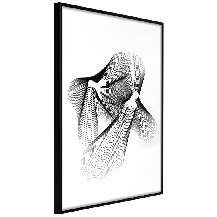 Wall Poster String Theory - black abstract patterns on white background 129587 additionalImage 13