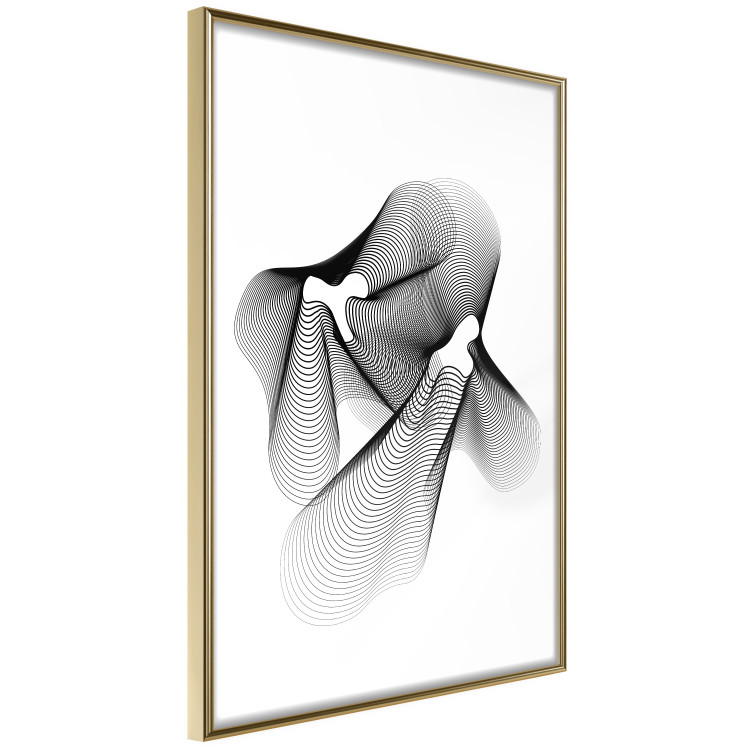 Wall Poster String Theory - black abstract patterns on white background 129587 additionalImage 12