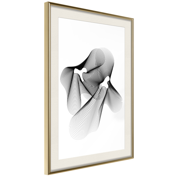 Wall Poster String Theory - black abstract patterns on white background 129587 additionalImage 3
