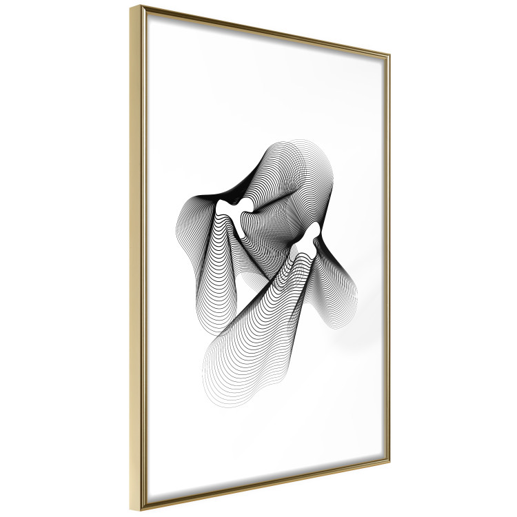 Wall Poster String Theory - black abstract patterns on white background 129587 additionalImage 7