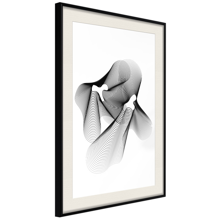 Wall Poster String Theory - black abstract patterns on white background 129587 additionalImage 2