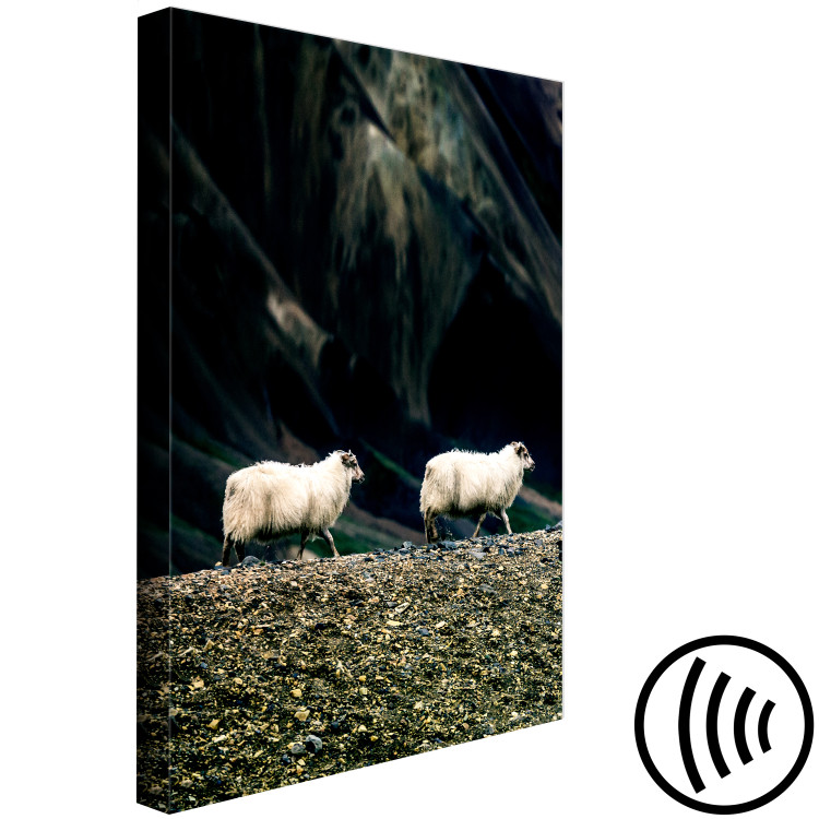 Canvas Print Follow Me! (1-piece) Vertical - photograph of two white animals 130287 additionalImage 6